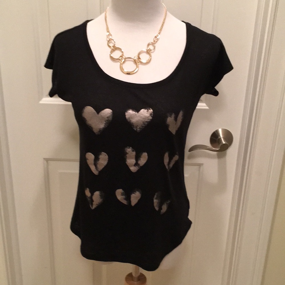 Scoop Neck Short Sleeved Tee Shirt